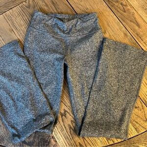 Athleta Girl High Rise Softluxe Chit Chat Flare Pant Heathered Black